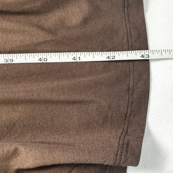 Marc Aurel Brown Midi Capsule Dress 12 Stretch Minimalist Casual Elevated Basic - Picture 16 of 17